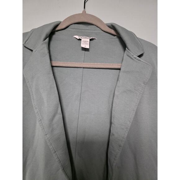 Athleta BlazerStyle Cardigan Women's Size 4  Blue/Grey Soft GorpCore OfficeChic - Picture 5 of 9